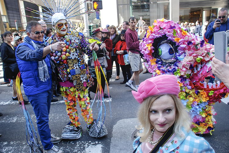 NY Easter Hat Parade 2014 - Easter Costumes - Crazy Easter Hats - Pink ...